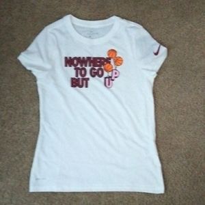 White Nike Basketball Tee